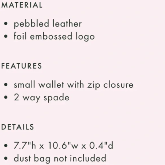 NWT! Kate Spade Black Leather Clutch - Picture 4 of 5